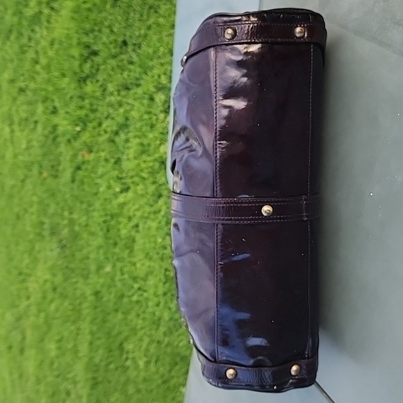 AUTHENTIC RARE FENDI Patent Leather Magic Burgundy Brown Bag - Picture 6 of 16